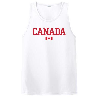 Canada Red Maple Leaf Flag Canada Day PosiCharge Competitor Tank