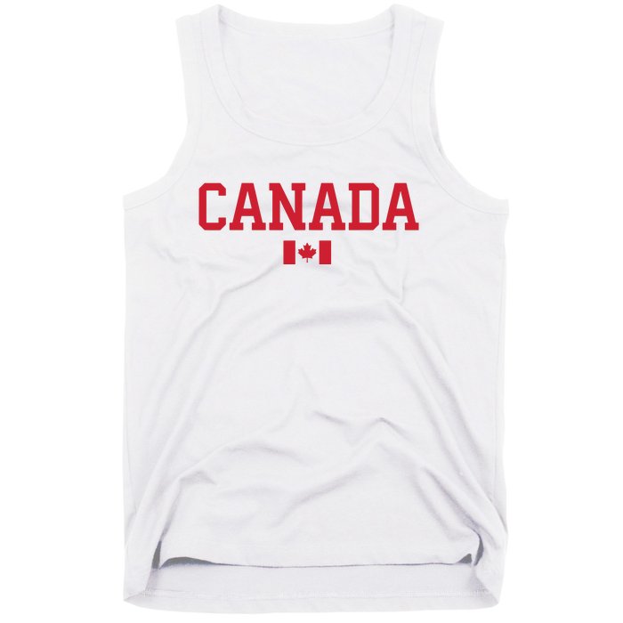 Canada Red Maple Leaf Flag Canada Day Tank Top