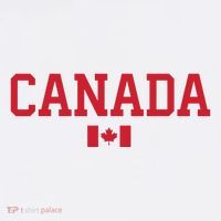 Canada Red Maple Leaf Flag Canada Day Womens T-Shirt