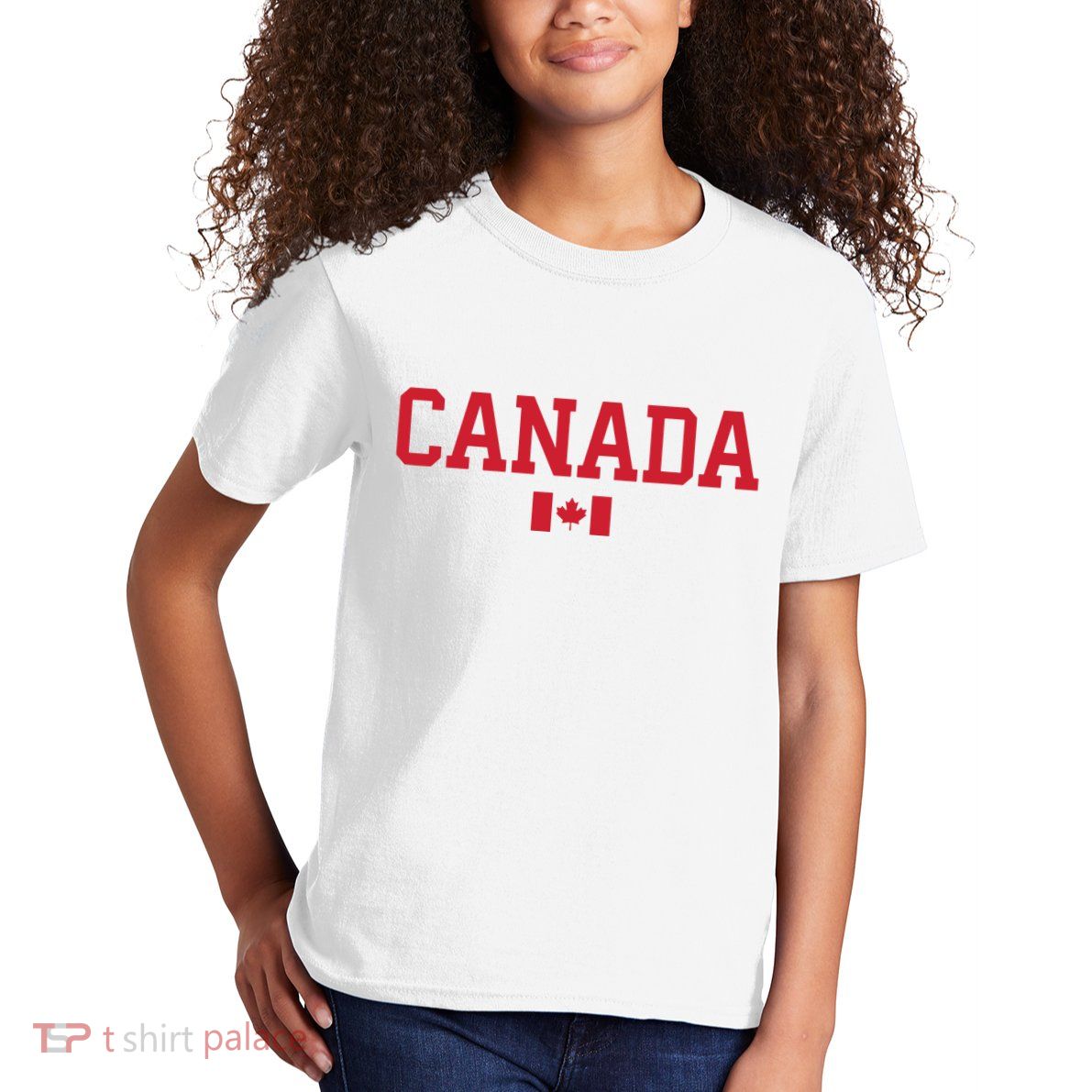Canada Red Maple Leaf Flag Canada Day Kids T-Shirt