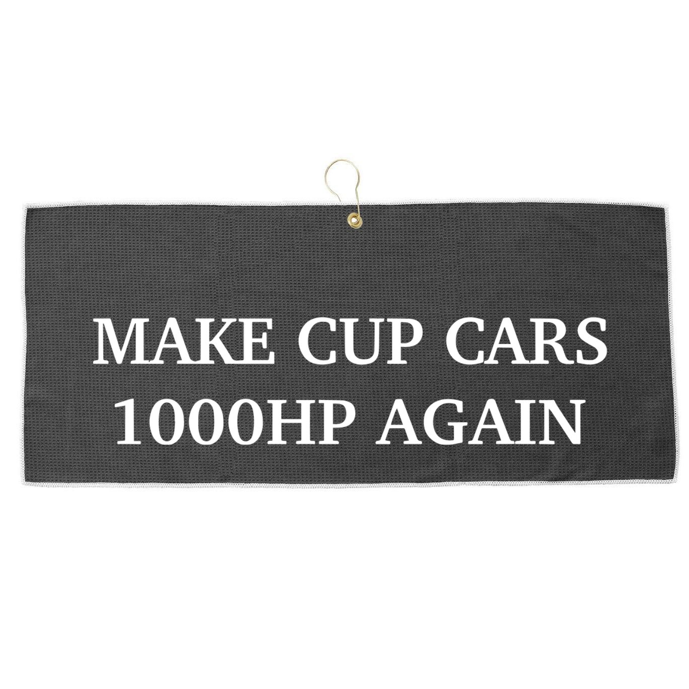 Couch Racer Make Cup Cars 1000hp Again Large Microfiber Waffle Golf Towel