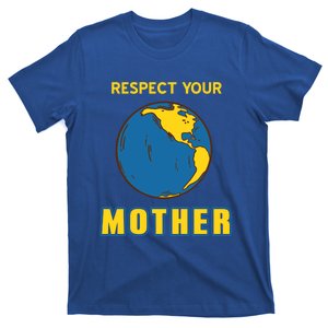 Cool Retro Mother Earth Respect Your Mother Gift Present Great Gift T-Shirt