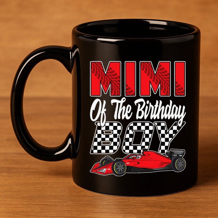 Car Racing Mimi Of The Birthday Formula race Car 11oz C Handle Ceramic Mug