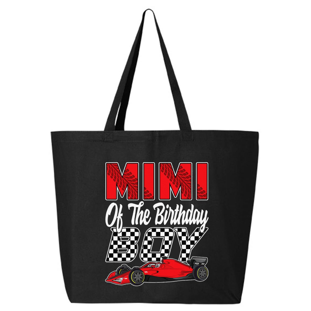 Car Racing Mimi Of The Birthday Formula race Car 25L Jumbo Tote
