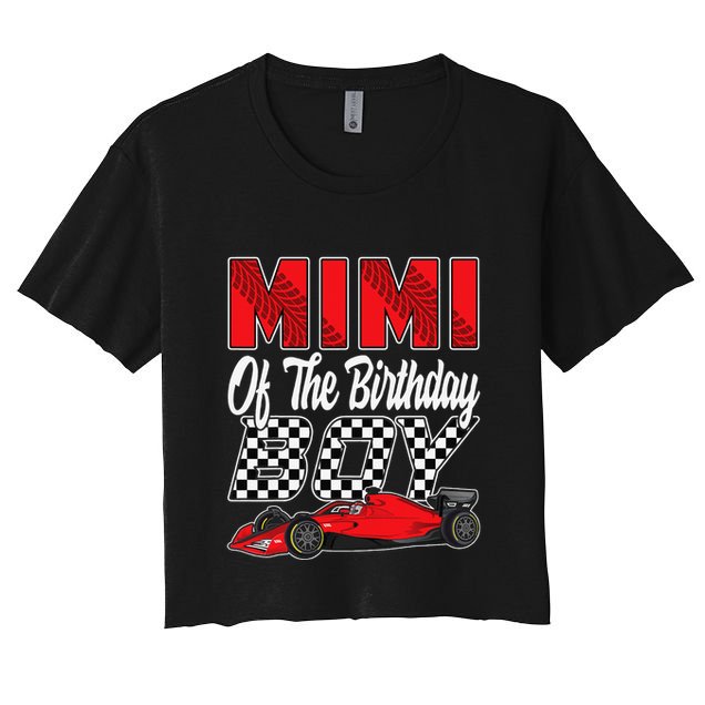 Car Racing Mimi Of The Birthday Formula race Car Crop Top