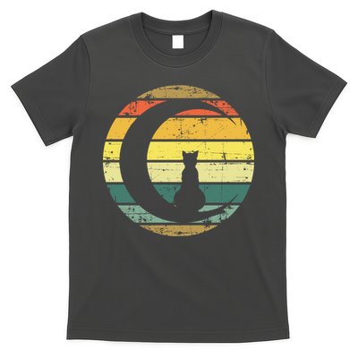 Cat Retro Moon Sunset T-Shirt