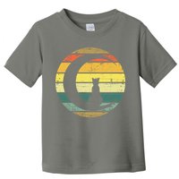 Cat Retro Moon Sunset Toddler T-Shirt
