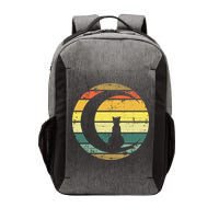 Cat Retro Moon Sunset Vector Backpack