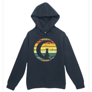 Cat Retro Moon Sunset Urban Pullover Hoodie