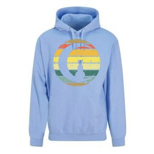 Cat Retro Moon Sunset Unisex Surf Hoodie