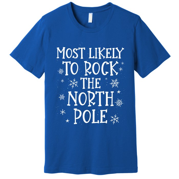 Christmas Rock Music Most Likely To Christmas Gift Premium T-Shirt