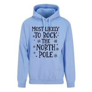 Christmas Rock Music Most Likely To Christmas Gift Unisex Surf Hoodie