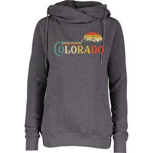 Colorado Rocky Mountain Sun Boulder Hiking Womens Funnel Neck Pullover Hood