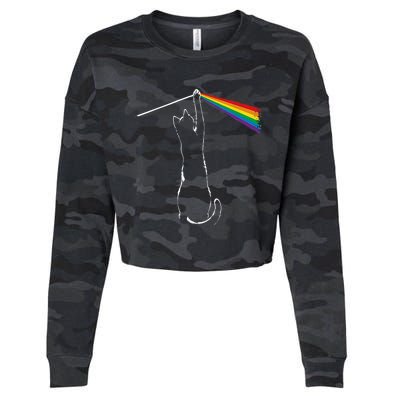 Cat Rock Music Cropped Pullover Crew