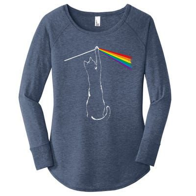 Cat Rock Music Women's Perfect Tri Tunic Long Sleeve Shirt