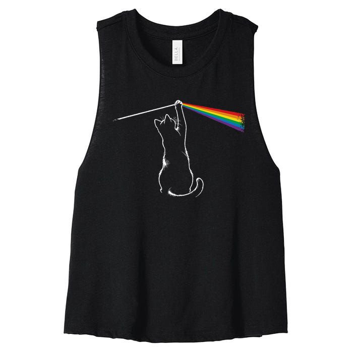 Cat Rock Music Women's Racerback Cropped Tank