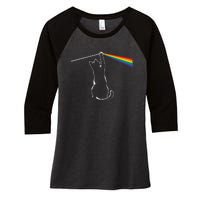 Cat Rock Music Women's Tri-Blend 3/4-Sleeve Raglan Shirt