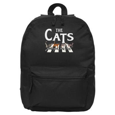 Cat Rock Music Funny Cat Lover Gifts For, Women, 16 in Basic Backpack