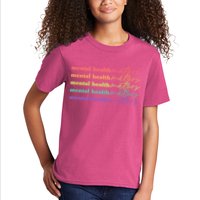 Colorful Retro Mental Health Matters Kids T-Shirt