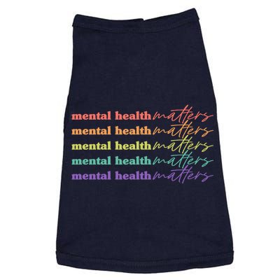 Colorful Retro Mental Health Matters Doggie Tank