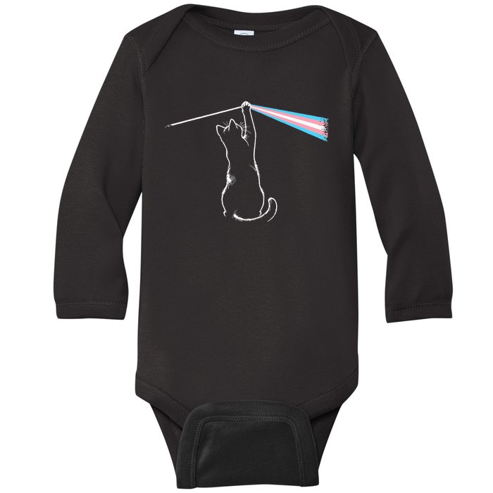 Cat Rock Music Tran Pride Lgbt Baby Long Sleeve Bodysuit