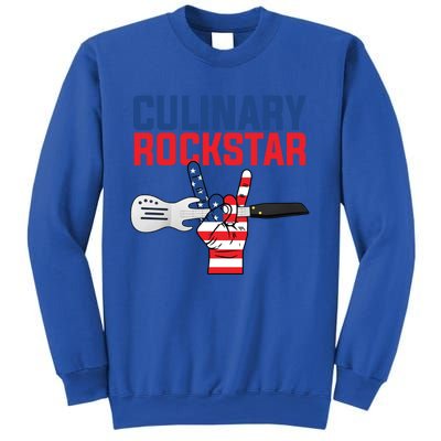 Culinary Rockstar Merica Flag Funny Chef Cook Culinary Lover Gift Sweatshirt