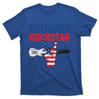 Culinary Rockstar Merica Flag Funny Chef Cook Culinary Lover Gift T-Shirt