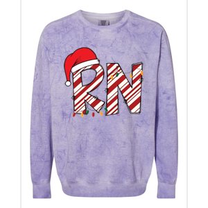 Christmas Registered Nurse Colorblast Crewneck Sweatshirt