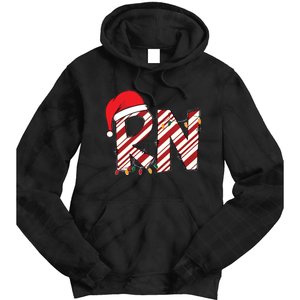 Christmas Registered Nurse Tie Dye Hoodie