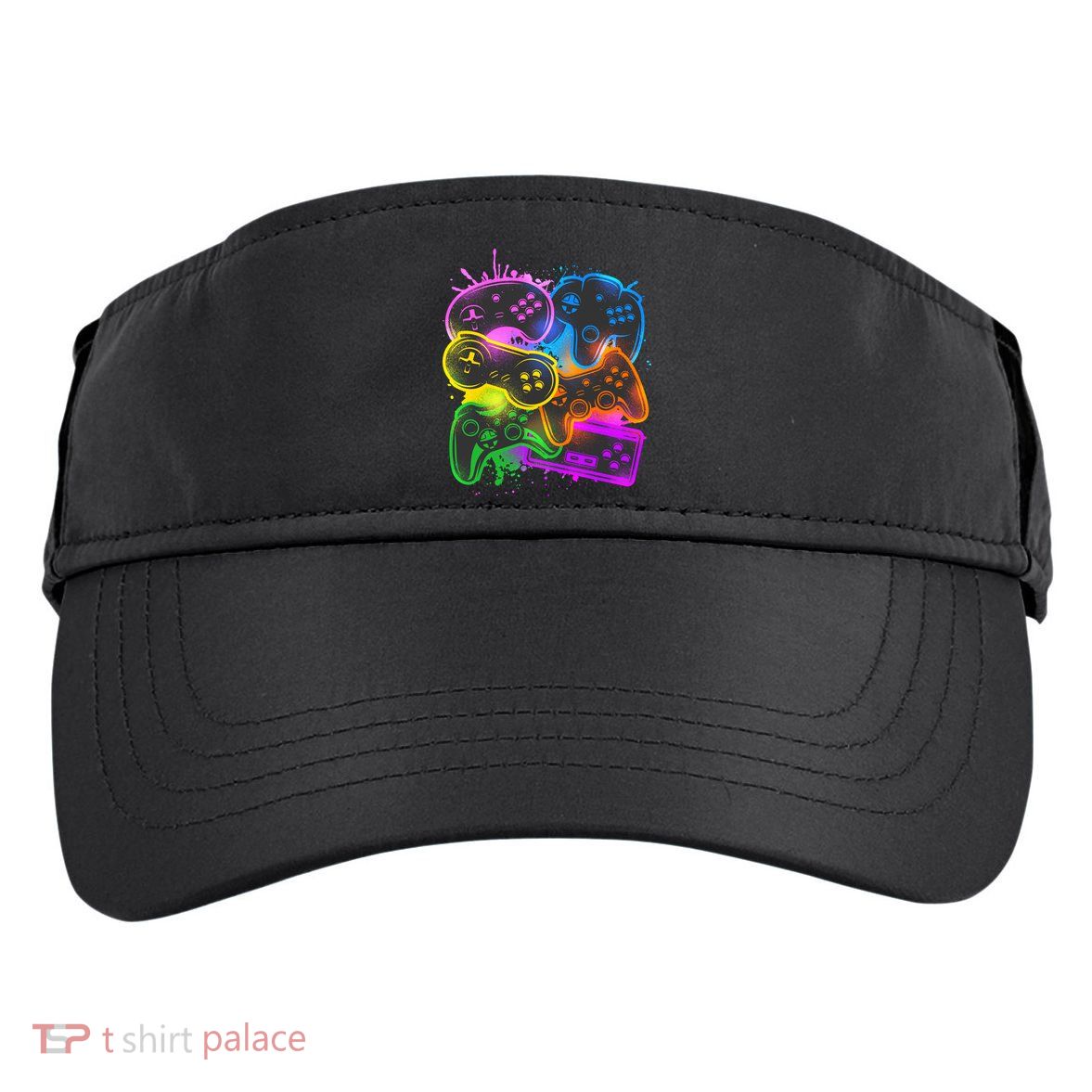 Cool Retro Neon Graffiti Video Game Controllers Adult Drive Performance Visor