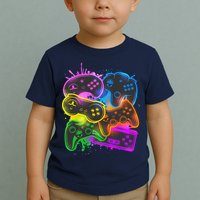 Cool Retro Neon Graffiti Video Game Controllers Toddler T-Shirt