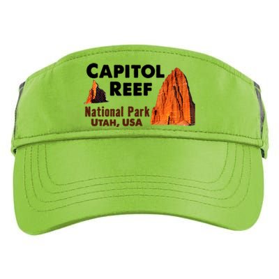 Capitol Reef National Park Travel Utah Usa Earth Explorer Funny Gift Adult Drive Performance Visor