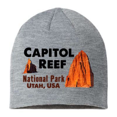 Capitol Reef National Park Travel Utah Usa Earth Explorer Funny Gift Sustainable Beanie