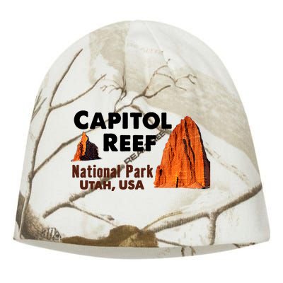 Capitol Reef National Park Travel Utah Usa Earth Explorer Funny Gift Kati - Camo Knit Beanie