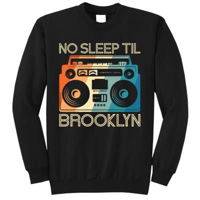 Cool Retro No Sleep Til Brooklyn Old School Portable Stereo Sweatshirt