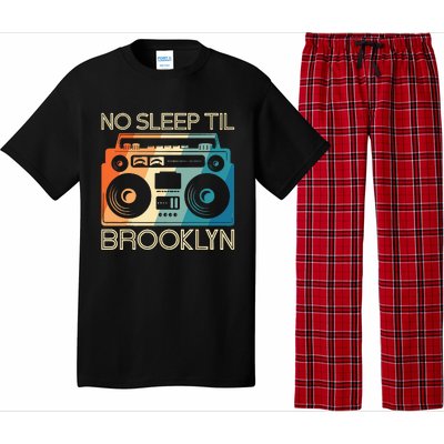 Cool Retro No Sleep Til Brooklyn Old School Portable Stereo Pajama Set