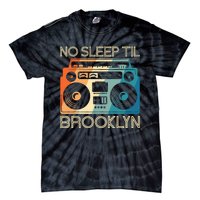 Cool Retro No Sleep Til Brooklyn Old School Portable Stereo Tie-Dye T-Shirt