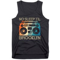 Cool Retro No Sleep Til Brooklyn Old School Portable Stereo Tank Top