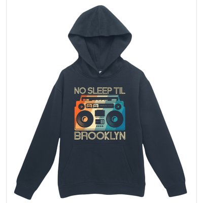 Cool Retro No Sleep Til Brooklyn Old School Portable Stereo Urban Pullover Hoodie