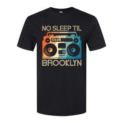 Cool Retro No Sleep Til Brooklyn Old School Portable Stereo Softstyle CVC T-Shirt