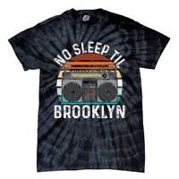 Cool Retro No Sleep Til Brooklyn Old School Portable Stereo Tie-Dye T-Shirt