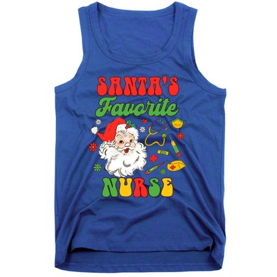 Christmas Rn Nurse Xmas Vibes Nursing SantaS Favorite Nurse Gift Tank Top