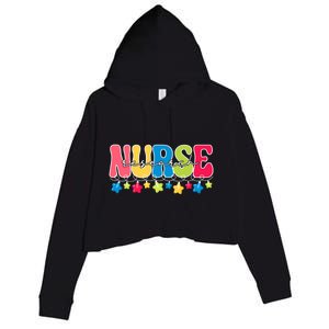 Christmas Research Nurse Funny Gift For Nursing Student Funny Gift Crop Fleece Hoodie