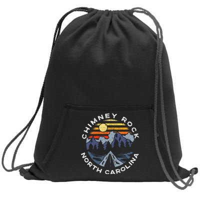 Chimney Rock North Carolina Mountains Vacation Souvenir Sweatshirt Cinch Pack Bag