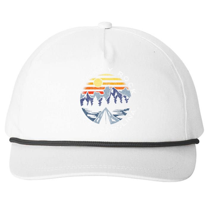 Chimney Rock North Carolina Mountains Vacation Souvenir Snapback Five-Panel Rope Hat