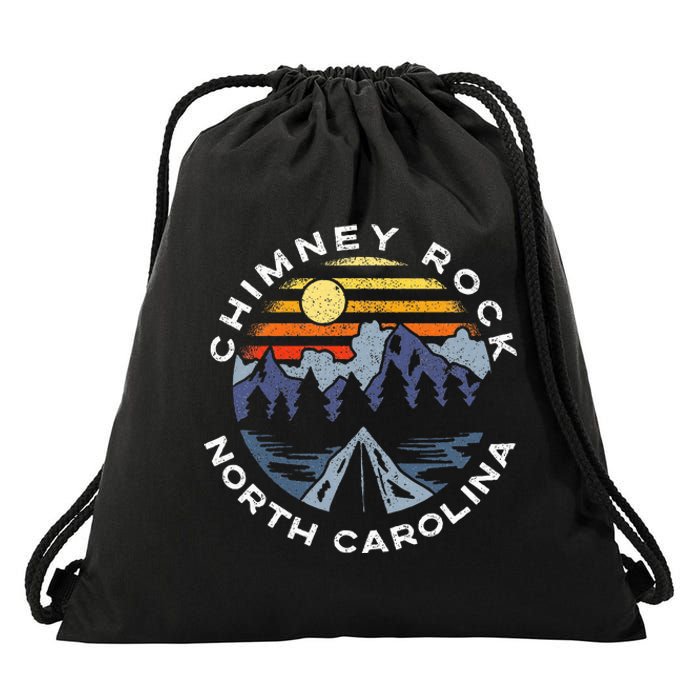 Chimney Rock North Carolina Mountains Vacation Souvenir Drawstring Bag