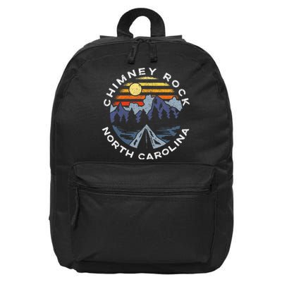 Chimney Rock North Carolina Mountains Vacation Souvenir 16 in Basic Backpack