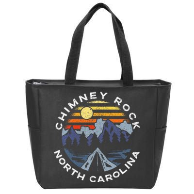 Chimney Rock North Carolina Mountains Vacation Souvenir Zip Tote Bag