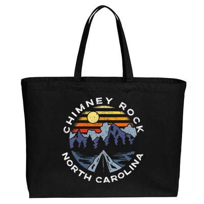 Chimney Rock North Carolina Mountains Vacation Souvenir Cotton Canvas Jumbo Tote