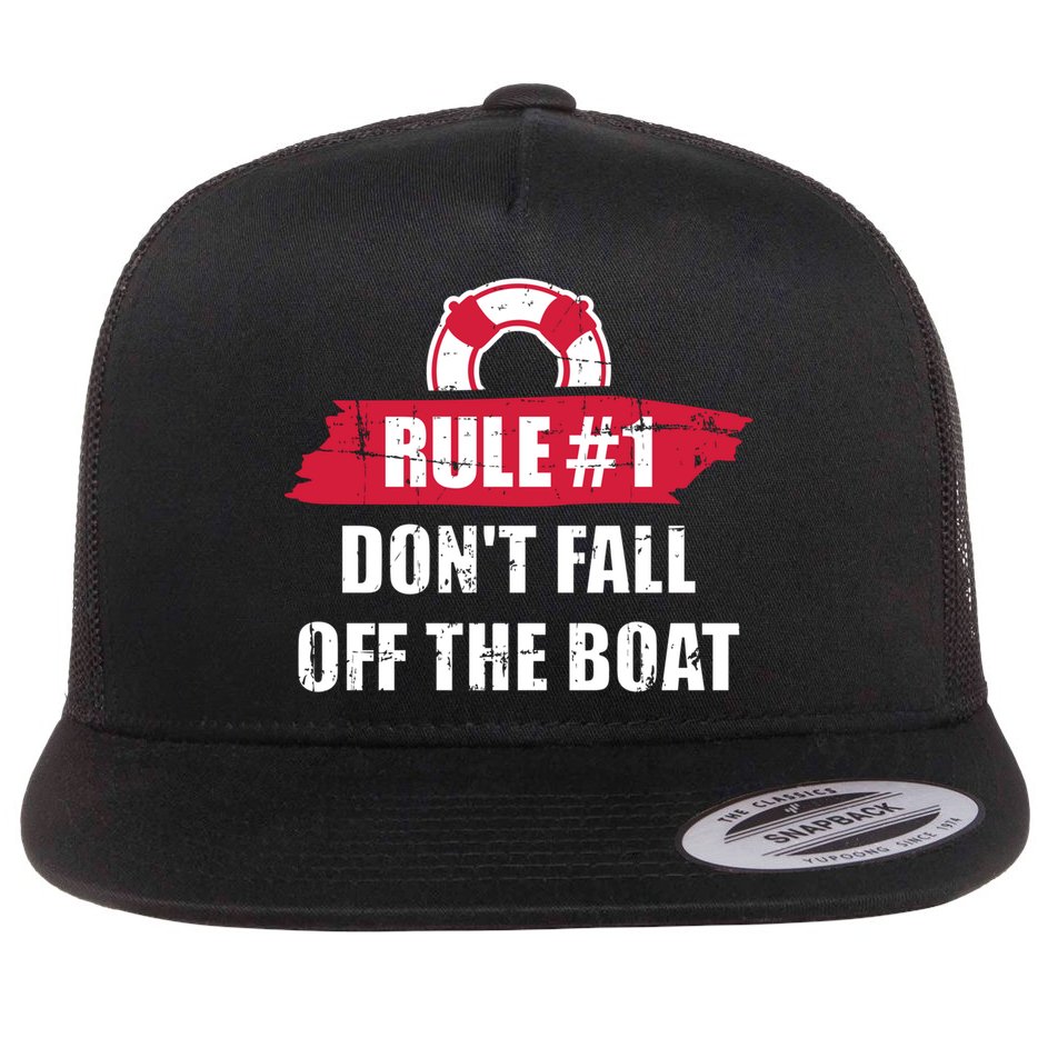 Cruise Rule Number 1 Cool Gift Flat Bill Trucker Hat